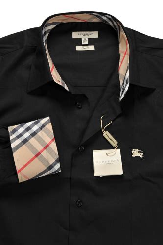 burberry black shirt price|burberry button up black.